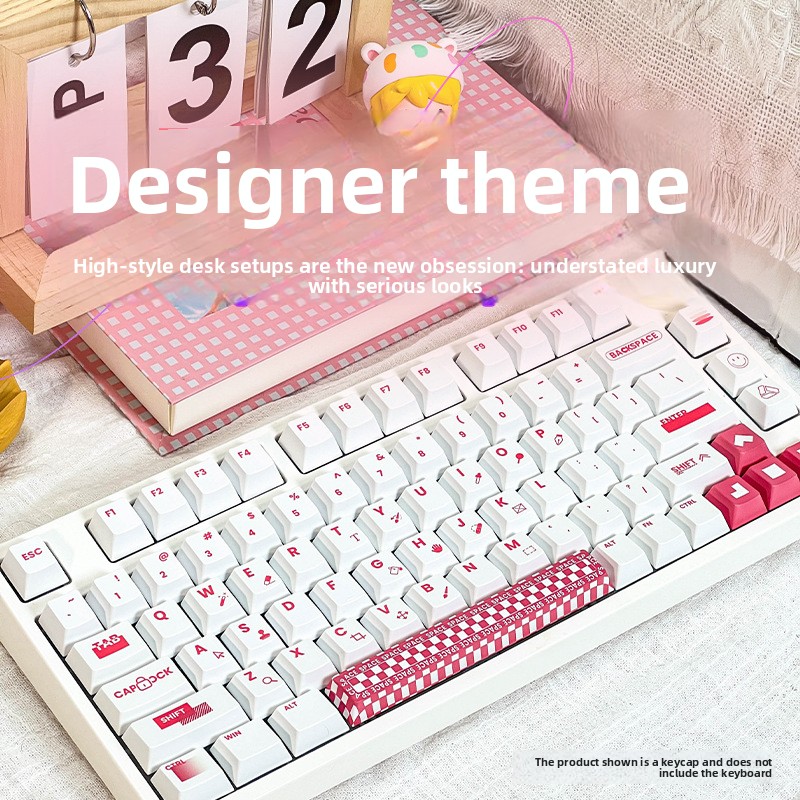 Keycaps Oem Profile 87 Keys - คีย์แคปสไตล์ดีไซเนอร์ 5 ด้านพิมพ์ลายด้วยเทคนิค Dye Sublimation โปรไฟล์