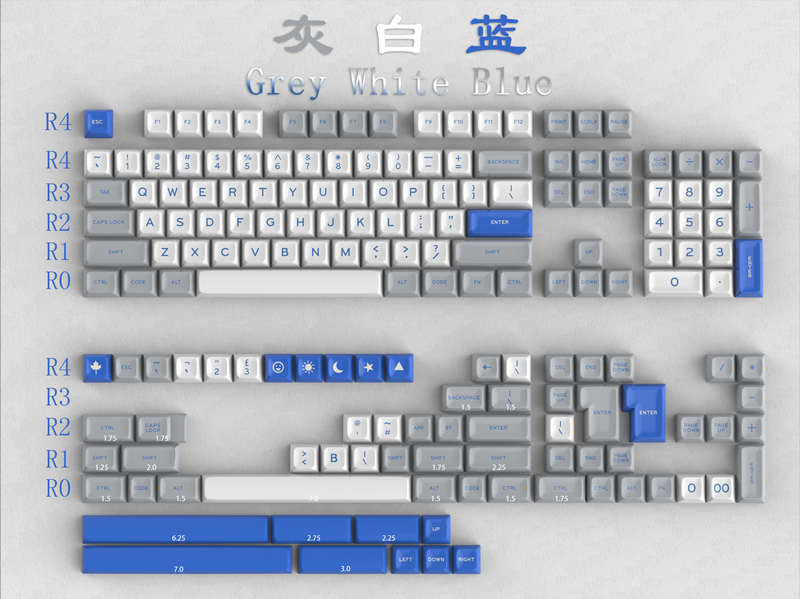 Keycaps Set Sa Profile Abs - 173 ปุ่ม/ชุด Daye GMK True Olivetti
