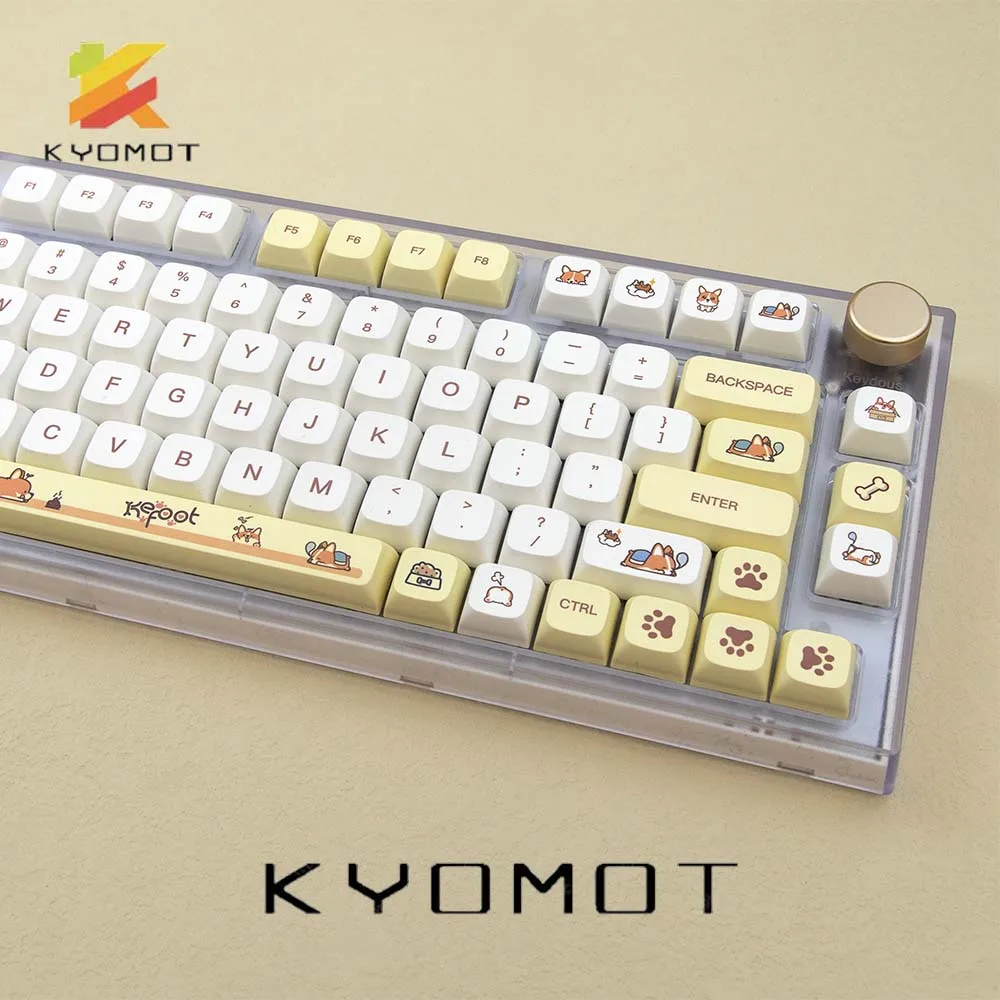 Keycaps Xda Profile Pbt Dye Sub - ใหม่น่ารัก Corgi สุนัข Keycaps PBT Dye
