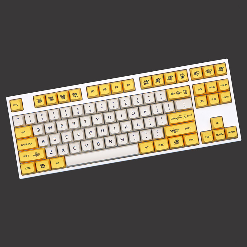 Keycaps Xda Profile Pbt Dye Sub - 140 ปุ่ม/ชุด Angel หรือ Devil Theme