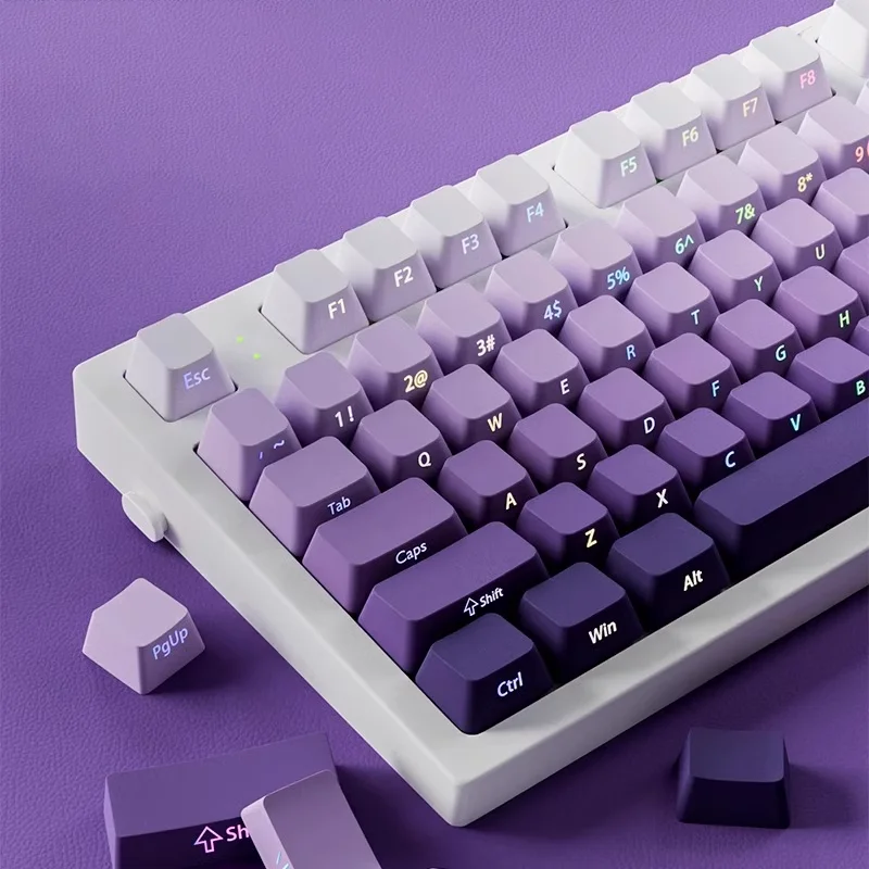 Keycaps Pbt Double Shot 104 Keys - คีย์แคปแบบไล่เฉดสี 134 ปุ่ม โปรไฟล์ OEM วัสดุ