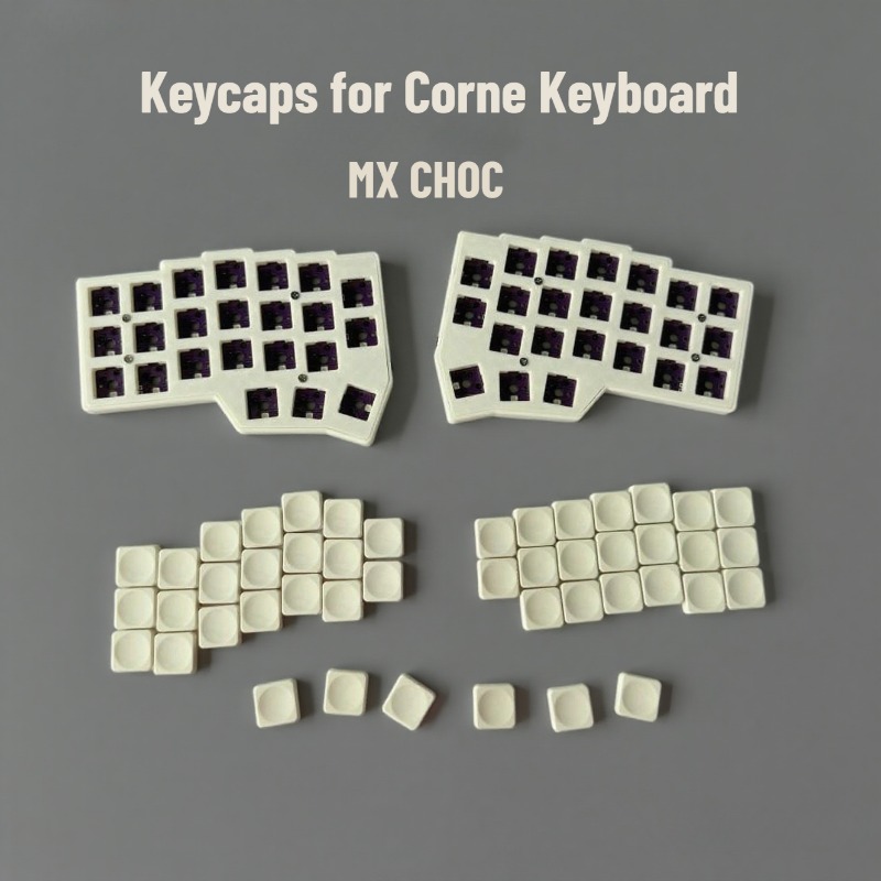Keycaps Low Profile Choc - คีย์แคปสำหรับคีย์บอร์ด Corne แบบ Kailh Choc /
