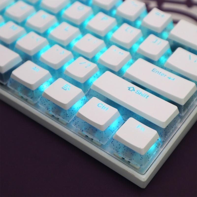 Keycaps Pbt Double Shot 104 Keys - Y1UB DIY คีย์บอร์ดแบบกลไกสำหรับตัวพิมพ์ใหญ่ 104Keys ABS/PBT Backlit
