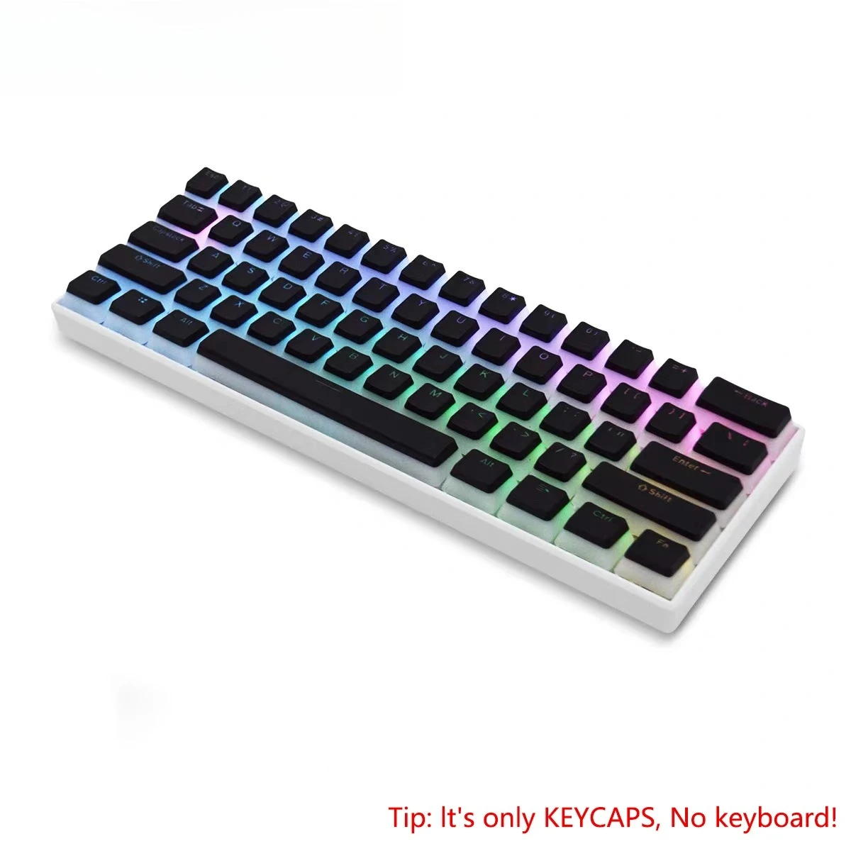 Keycaps Translucent Pudding Rgb - คีย์แคป Pudding 129 คีย์ PBT Double