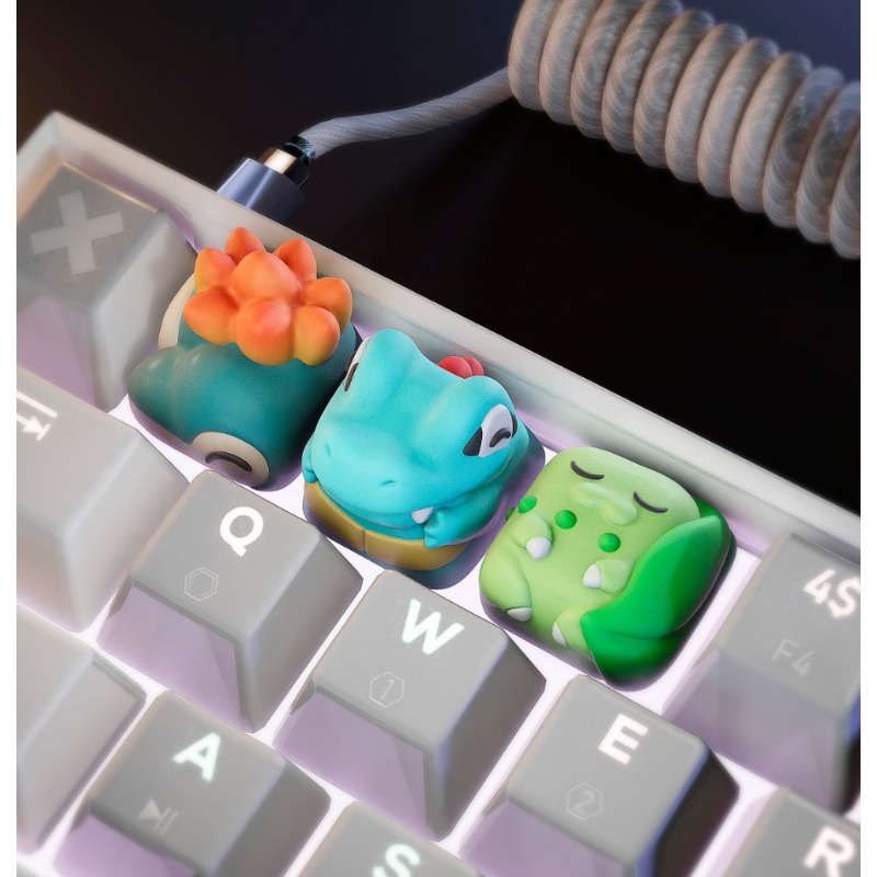 Keycaps Low Profile Choc - คีย์แคปธีมสัตว์เลี้ยงยอดนิยมสามอันดับแรกสำหรับคีย์บอร์ดแบบกลไก, คีย์แบบปรับแต่งได้สำหรับแกนไขว์ของคีย์บอร์ด
