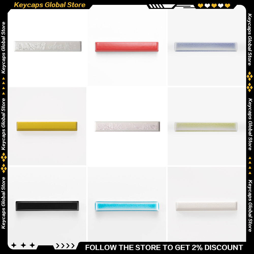 Keycaps Spacebar 6.25U Custom - คีย์แคปเซรามิก Shanhai 6.25U ลาย Ice Crack
