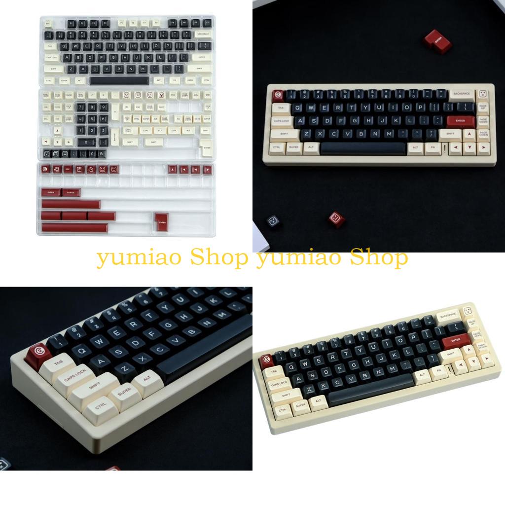 Keycaps Pbt Double Shot 104 Keys - 587B 160Keys SA Keycap ข้อความเหมือนกับแบบกำหนดเองพร้อมธีมโบว์สำหรับแป้นพิมพ์เครื่องกล