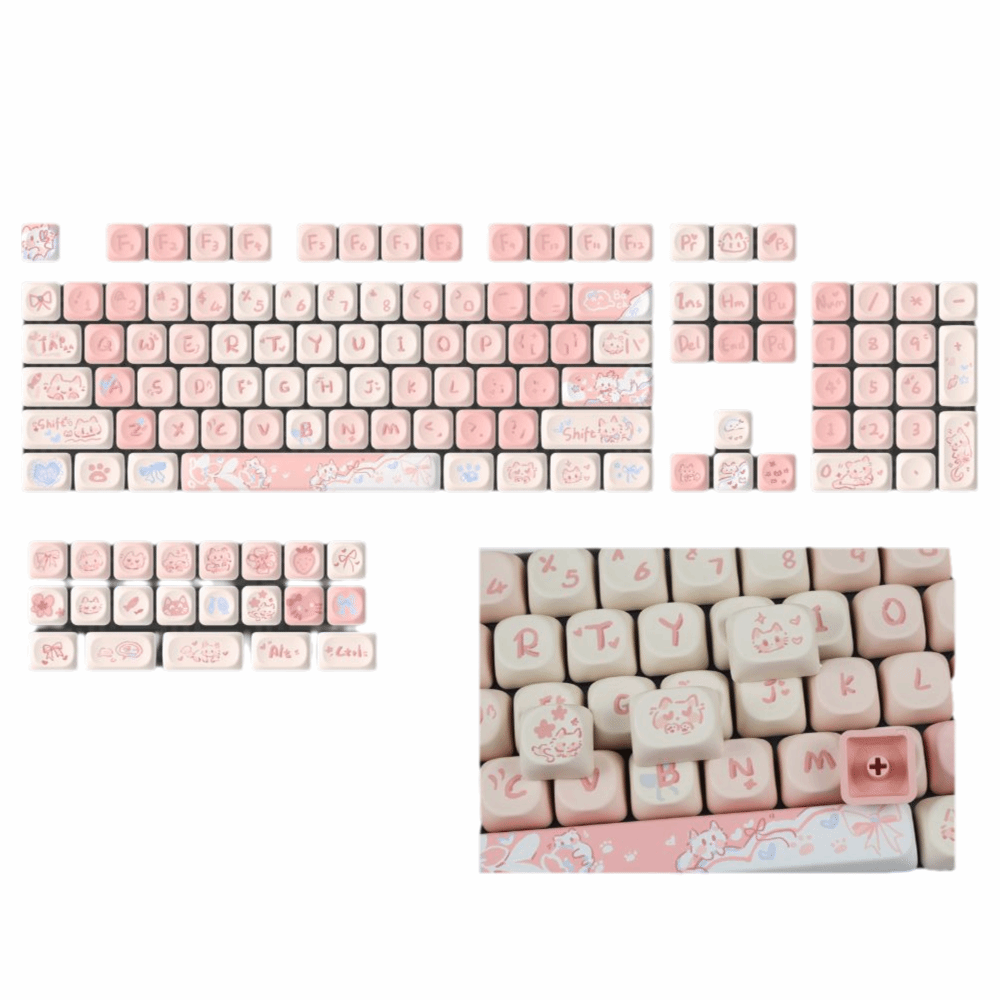 Keycaps Spacebar 6.25U Custom - ชุดคีย์แคป PBT ดีไซน์สวย สามารถปรับแต่งได้ เหมาะสำหรับคีย์บอร์ดแบบมีคีย์บาร์ขนาด 6.25u