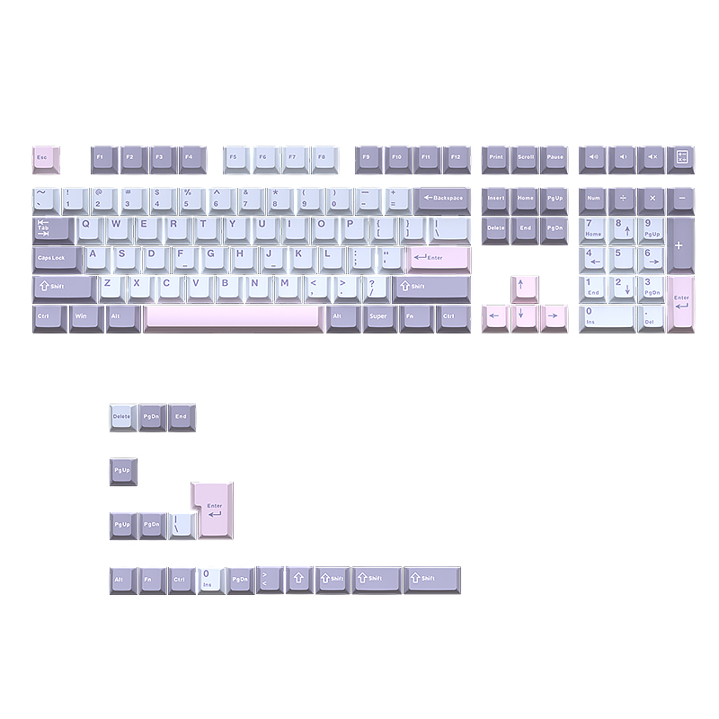 Keycaps Pbt Double Shot 104 Keys - คีย์แคป PBT โปรไฟล์เชอร์รี่แบบ Double Shot รุ่น