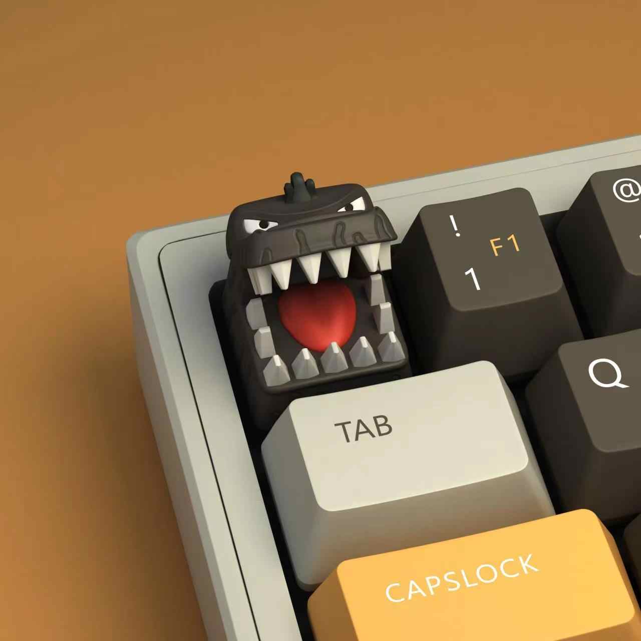 Keycaps Artisan Resin Handmade - 3D ไดโนเสาร์อะนิเมะ Artisan Theme เรซิ่น Keycap