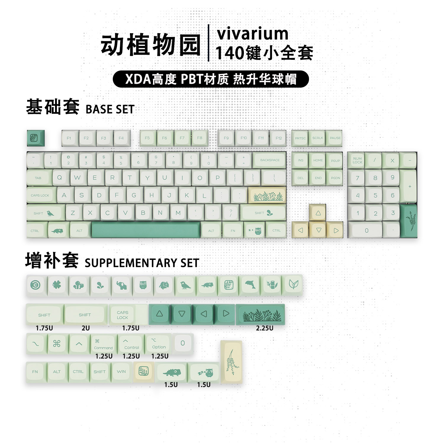 ชุดคีย์แคปลายดอกไม้และสัตว์น่า - Keycaps Xda Profile Pbt Dye Sub บทวิจารณ์และราคา