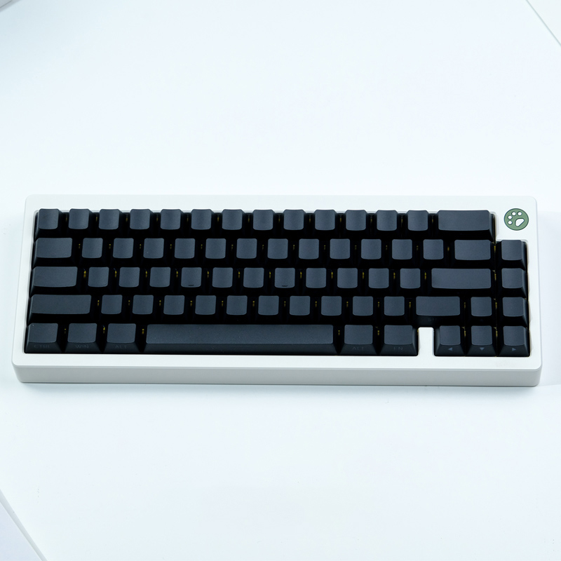 130 คีย์สีดําด้านข้าง Backlit  - Keycaps Oem Profile 87 Keys บทวิจารณ์และราคา