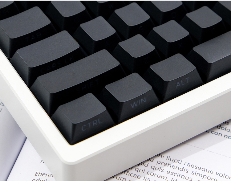 130 คีย์สีดําด้านข้าง Backlit  - Keycaps Oem Profile 87 Keys บทวิจารณ์และราคา