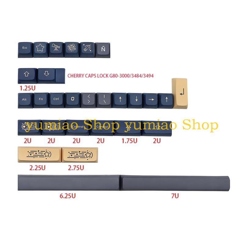587B สำหรับตัวพิมพ์ใหญ่ 133-Ke - Keycaps Xda Profile Pbt Dye Sub บทวิจารณ์และราคา