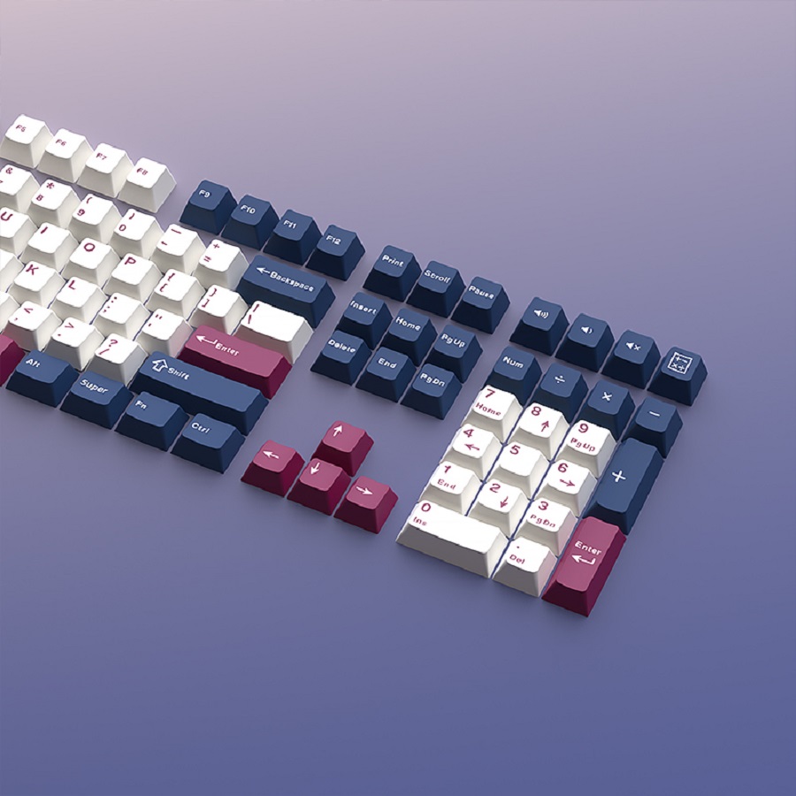 คีย์แคป 126 ปุ่ม Warrior สีน้ำ - Keycaps Pbt Double Shot 104 Keys บทวิจารณ์และราคา