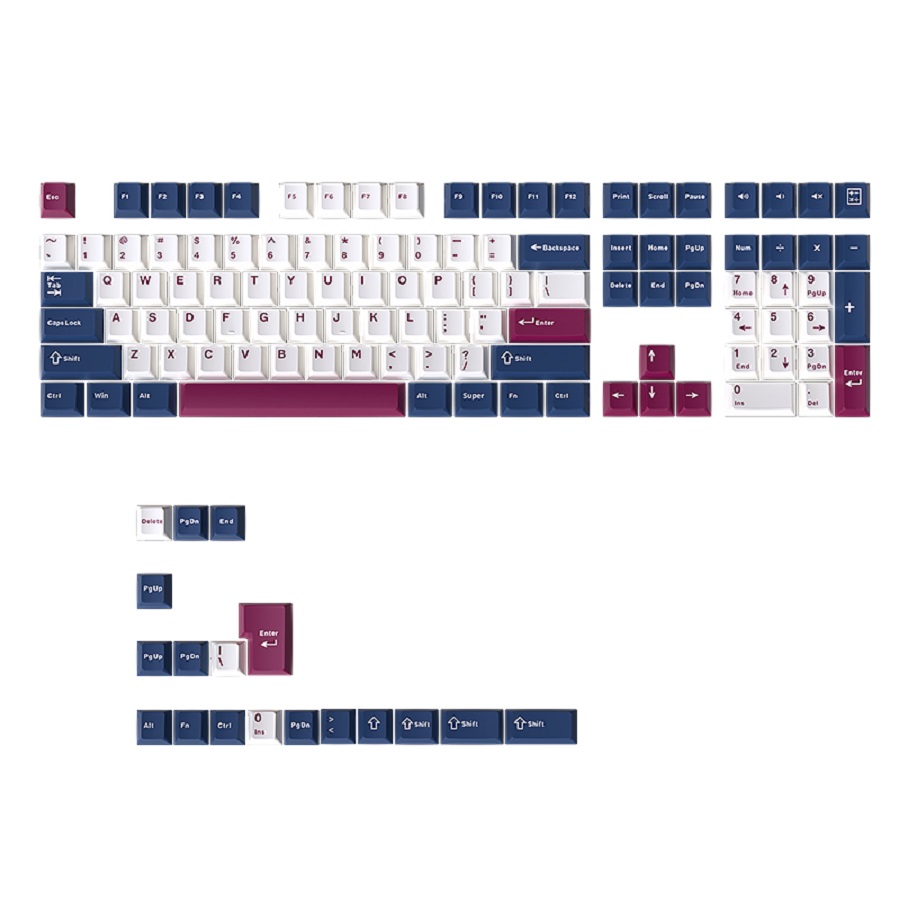 คีย์แคป 126 ปุ่ม Warrior สีน้ำ - Keycaps Pbt Double Shot 104 Keys บทวิจารณ์และราคา