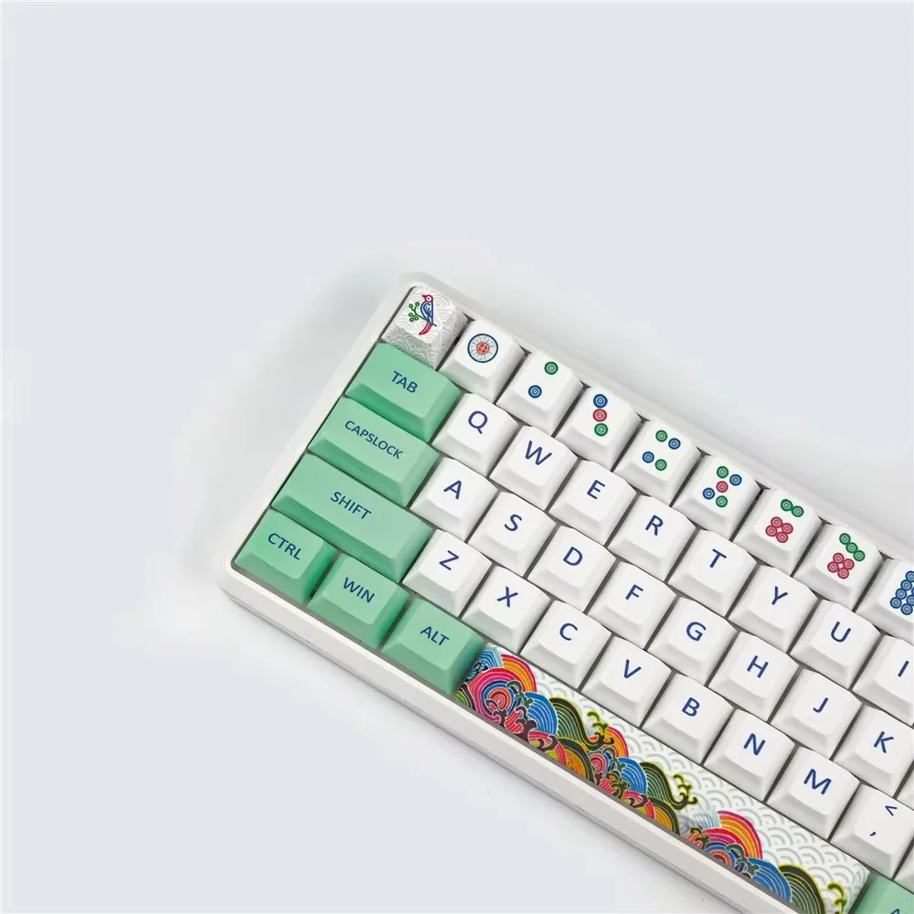 1 ชุด คีย์แคป Mahjong วัสดุ PB - Keycaps Xda Profile Pbt Dye Sub บทวิจารณ์และราคา