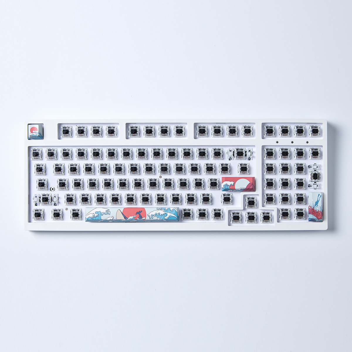 4 ชิ้น คีย์แคป Coral Sea 4 ชิ้ - Keycaps Spacebar 6.25U Custom บทวิจารณ์และราคา