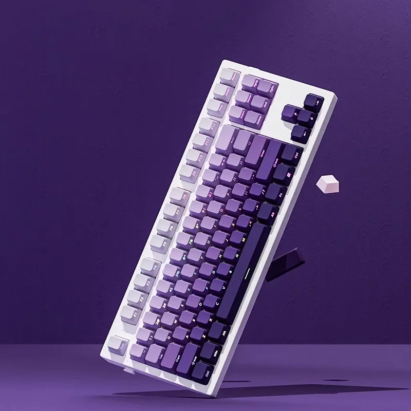 คีย์แคปแบบไล่เฉดสี 134 ปุ่ม โป - Keycaps Pbt Double Shot 104 Keys บทวิจารณ์และราคา