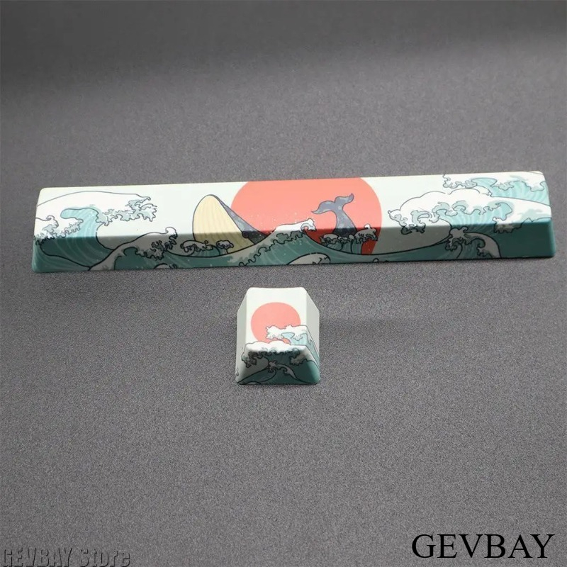 2 ชิ้น คีย์แคป Coral Sea PBT,  - Keycaps Spacebar 6.25U Custom บทวิจารณ์และราคา