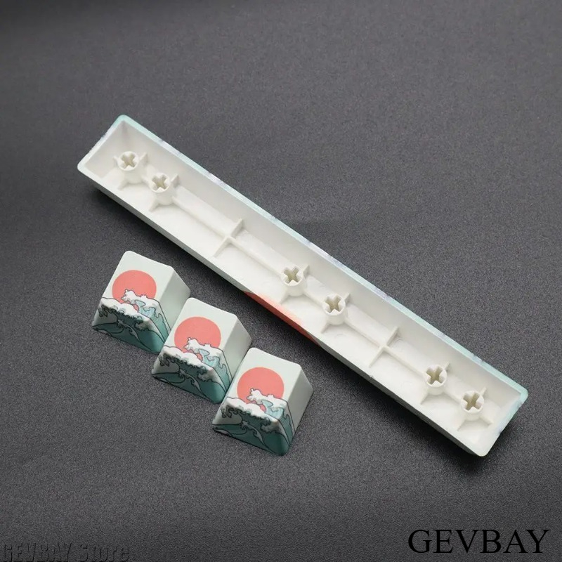 2 ชิ้น คีย์แคป Coral Sea PBT,  - Keycaps Spacebar 6.25U Custom บทวิจารณ์และราคา