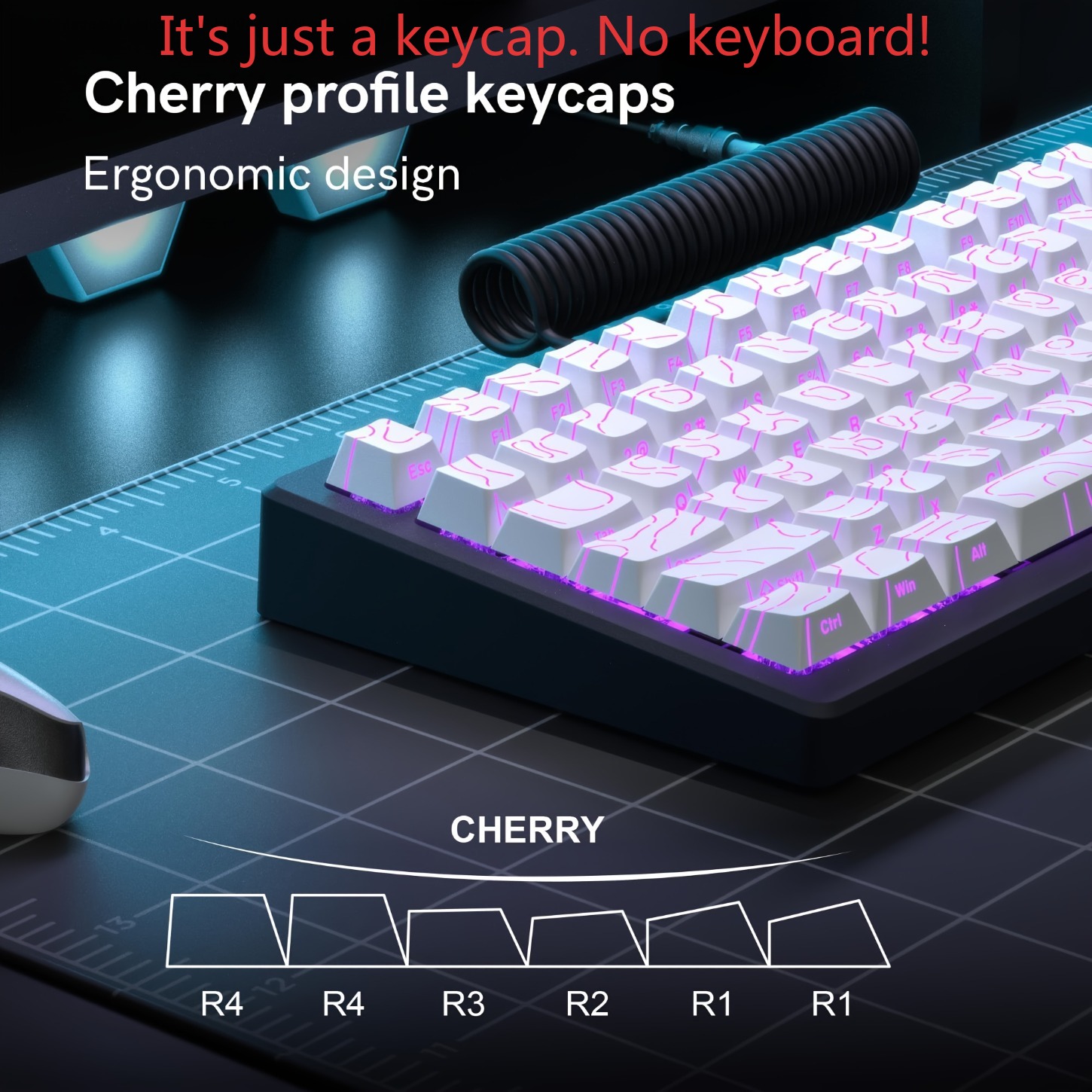 คีย์แคป PBT Contour Line 2026  - Keycaps Cherry Profile Pbt บทวิจารณ์และราคา