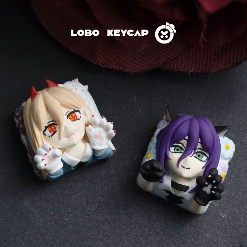 คีย์แคปเรซิ่นลาย Chainsaw Man  - Keycaps Artisan Resin Handmade บทวิจารณ์และราคา
