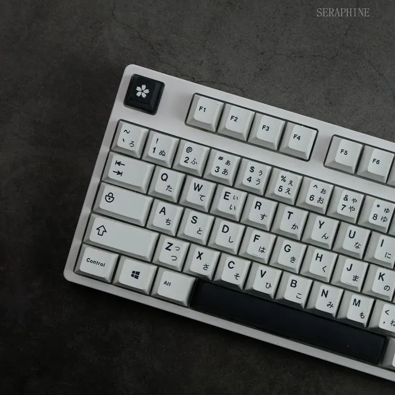 ชุดปุ่มกด PBT สีขาวสไตล์มินิมอ - Keycaps Pbt Double Shot 104 Keys บทวิจารณ์และราคา