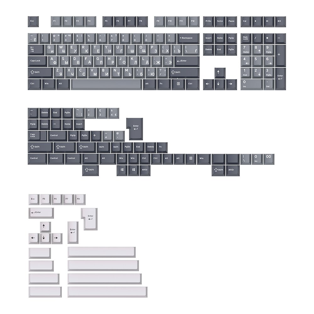GJ Apollo keycap ชุด PBT Doubl - Keycaps Pbt Double Shot 104 Keys บทวิจารณ์และราคา