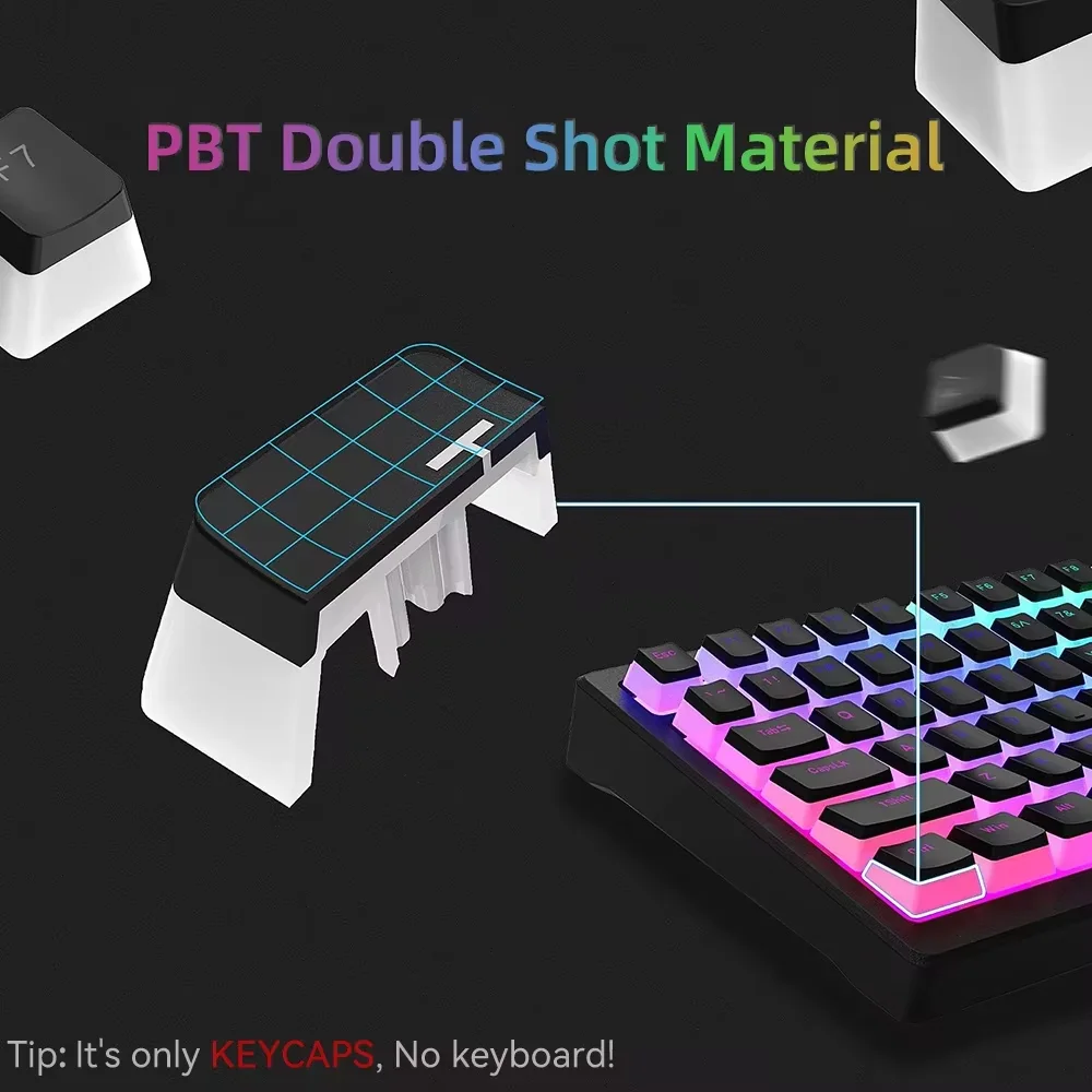 คีย์แคป Pudding 129 คีย์ PBT D - Keycaps Translucent Pudding Rgb บทวิจารณ์และราคา