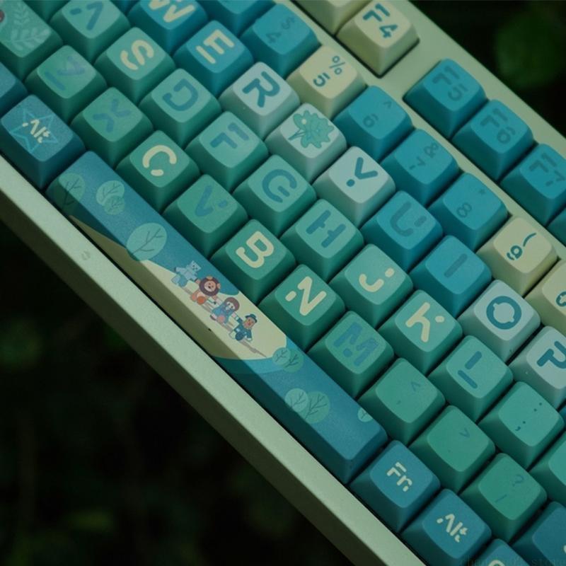 127Keys ข้อความเหมือนกับสีเขีย - Keycaps Xda Profile Pbt Dye Sub บทวิจารณ์และราคา