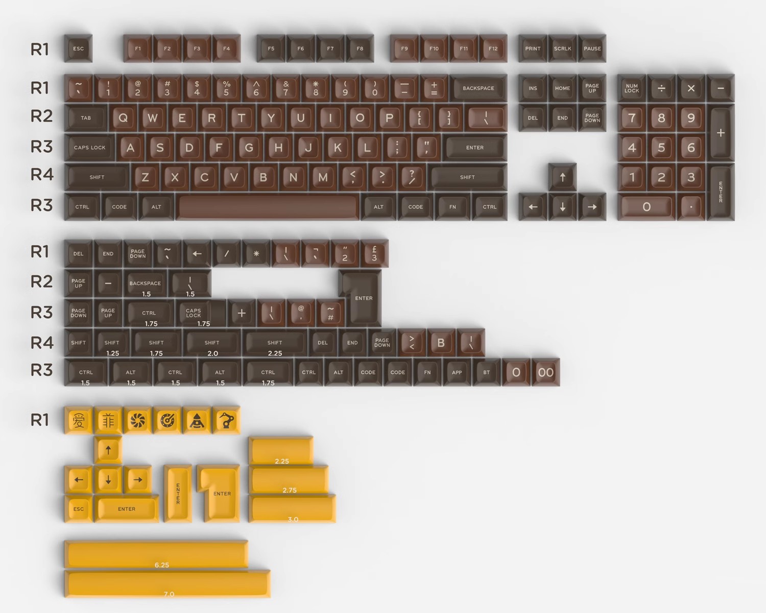 172 ปุ่ม/ชุด Aifei Clone GMK C - Keycaps Gmk Clone Abs บทวิจารณ์และราคา