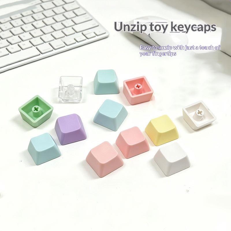 8/10 ชิ้น คีย์แคป PBT โปรไฟล์  - Keycaps Blank Pbt 1U บทวิจารณ์และราคา