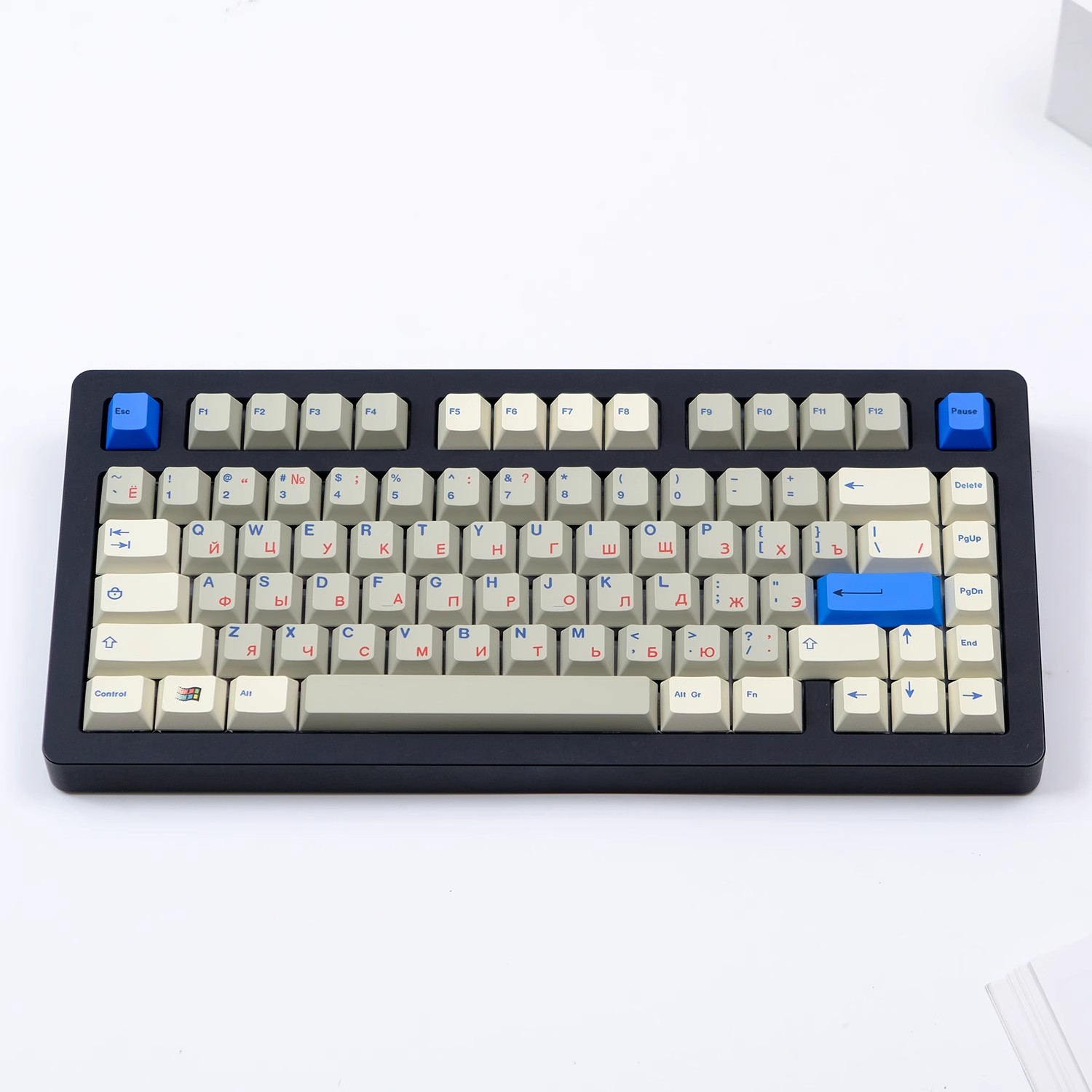 1ชุด gmk หมวกแก็ปแบบย้อนยุคสีเ - Keycaps Cherry Profile Pbt บทวิจารณ์และราคา