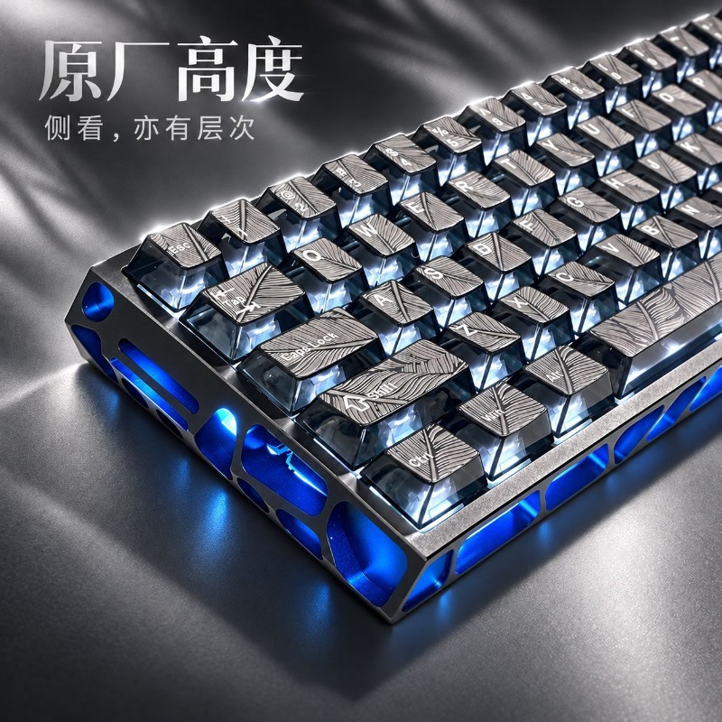 คีย์แคปโปร่งใสลายขนนกคริสตัลสี - Keycaps Oem Profile 87 Keys บทวิจารณ์และราคา