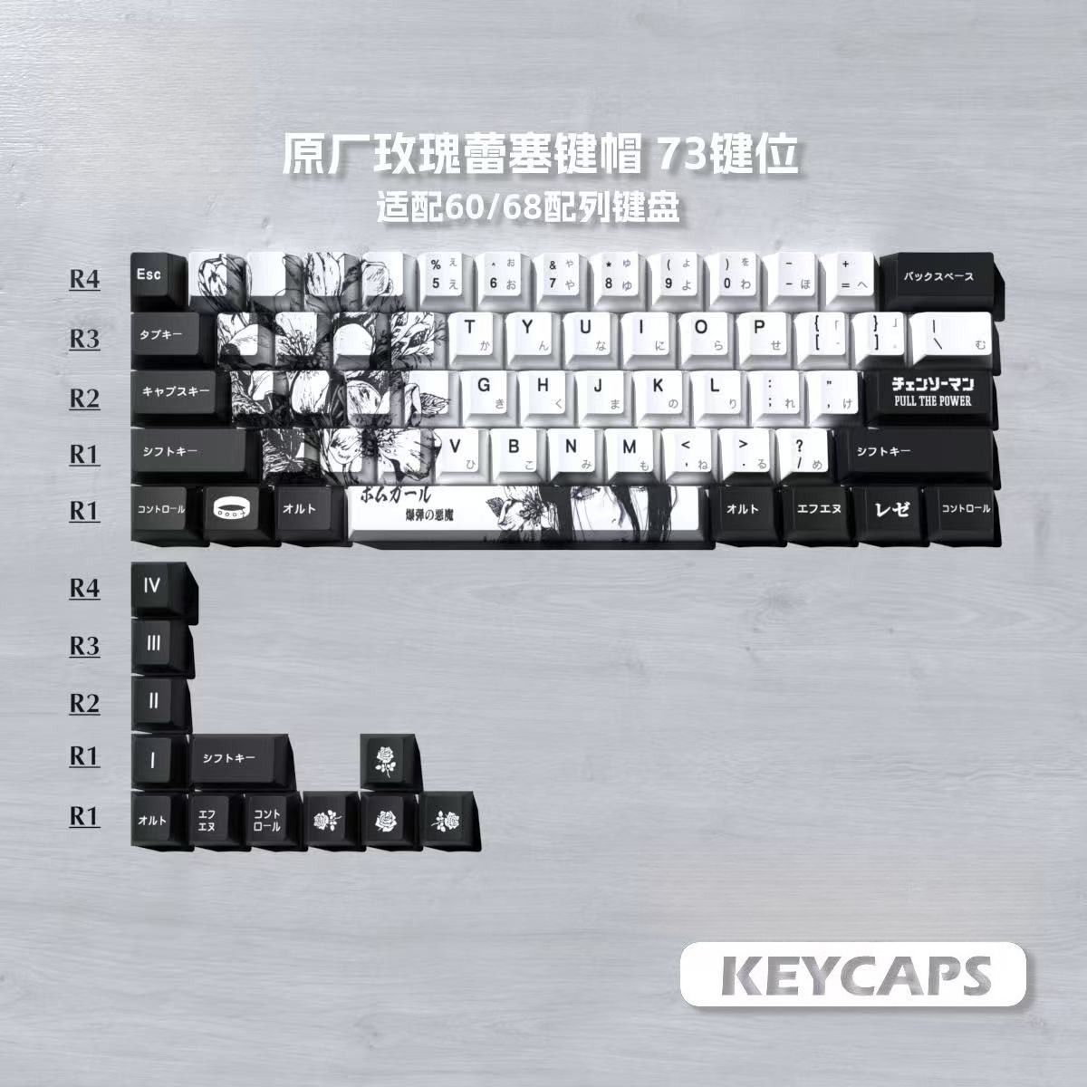 Reze Keycaps Chainsaw Man Them - Keycaps Cherry Profile Pbt บทวิจารณ์และราคา