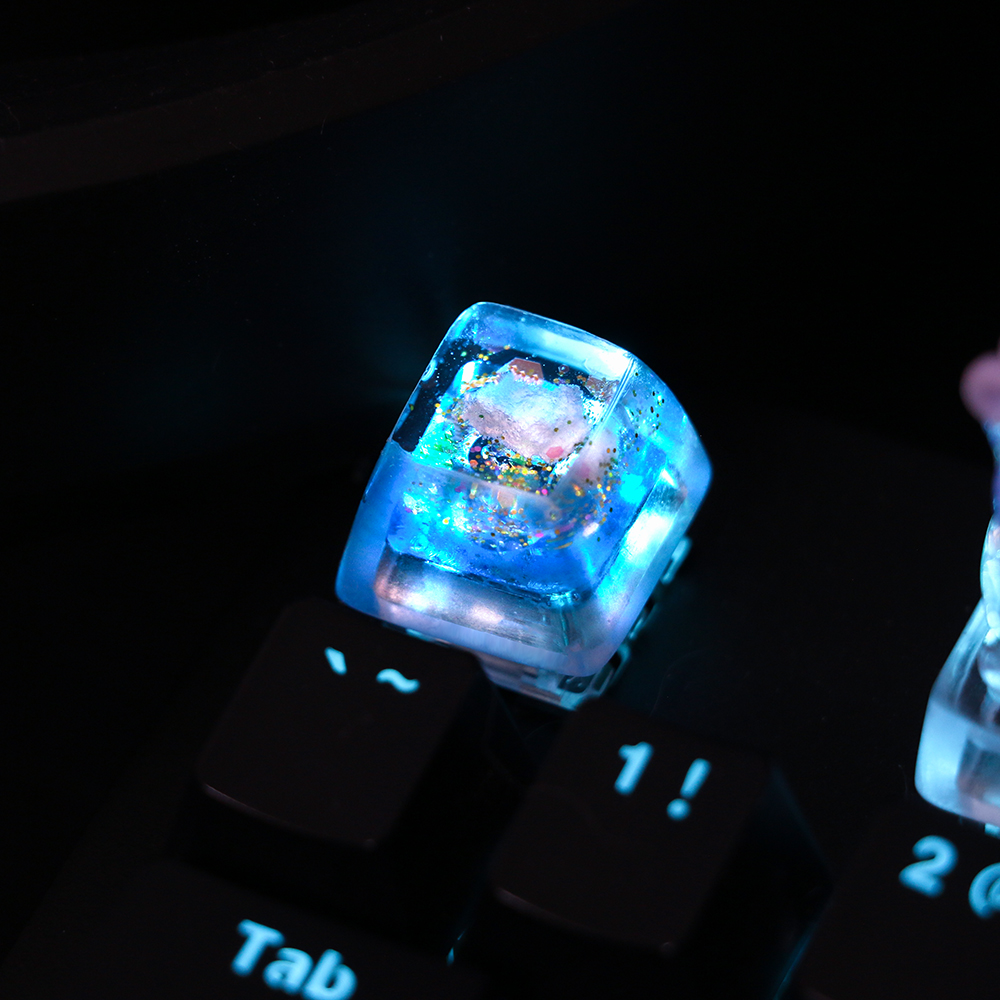 4 ชิ้น/เซ็ตส่วนบุคคล Starry Sk - Keycaps Artisan Resin Handmade บทวิจารณ์และราคา