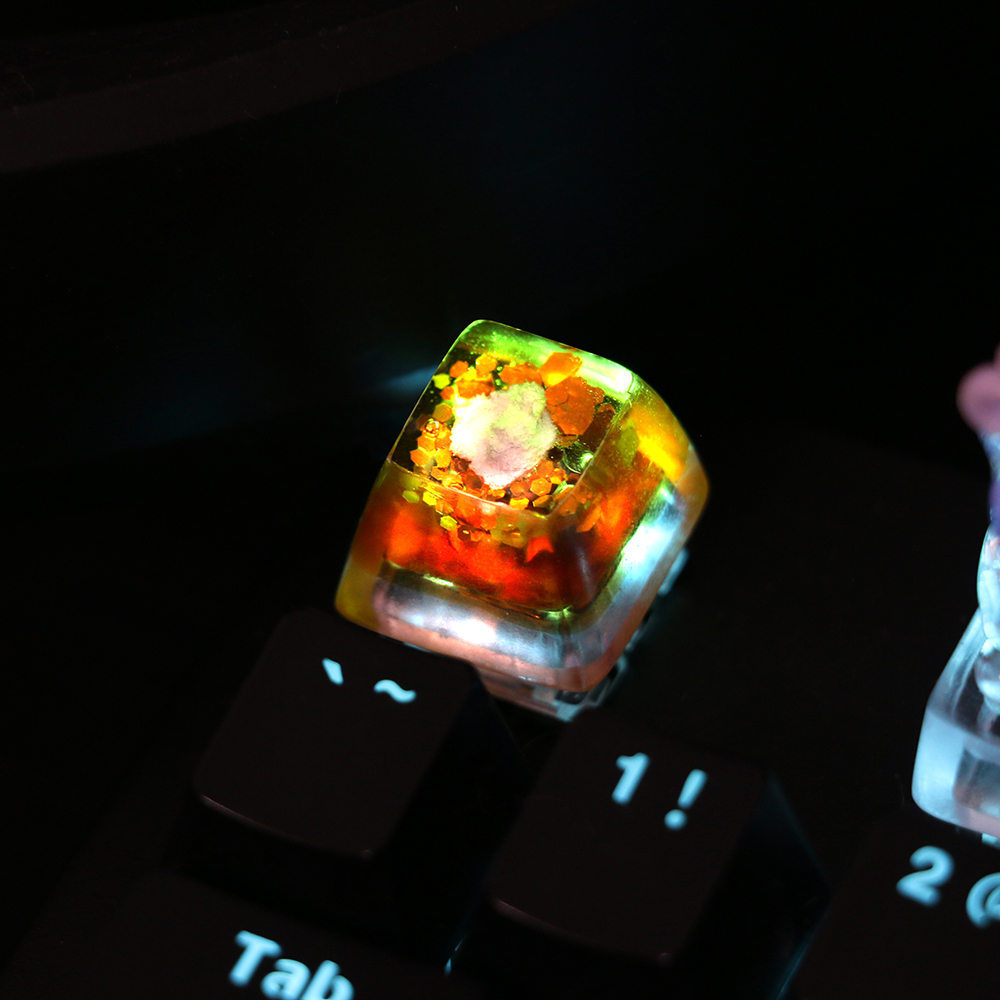 4 ชิ้น/เซ็ตส่วนบุคคล Starry Sk - Keycaps Artisan Resin Handmade บทวิจารณ์และราคา